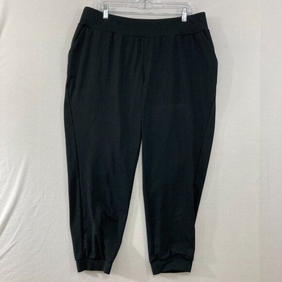 Mountain Hardware size XL Navy Stretch Pull-on Casual Cropped Joggers Comfy - Picture 1 of 11